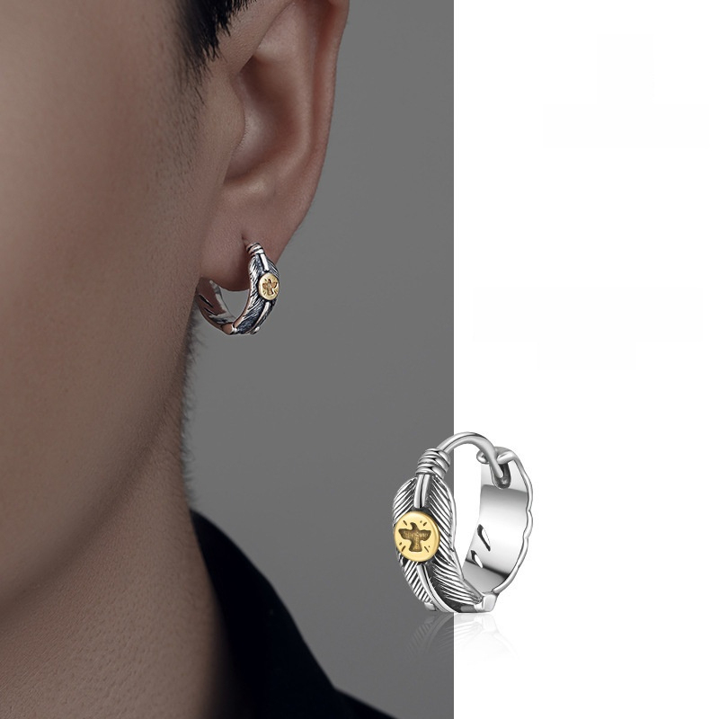 Street Fashion Earrings - Men Click Earrings 316L Stainless Steel