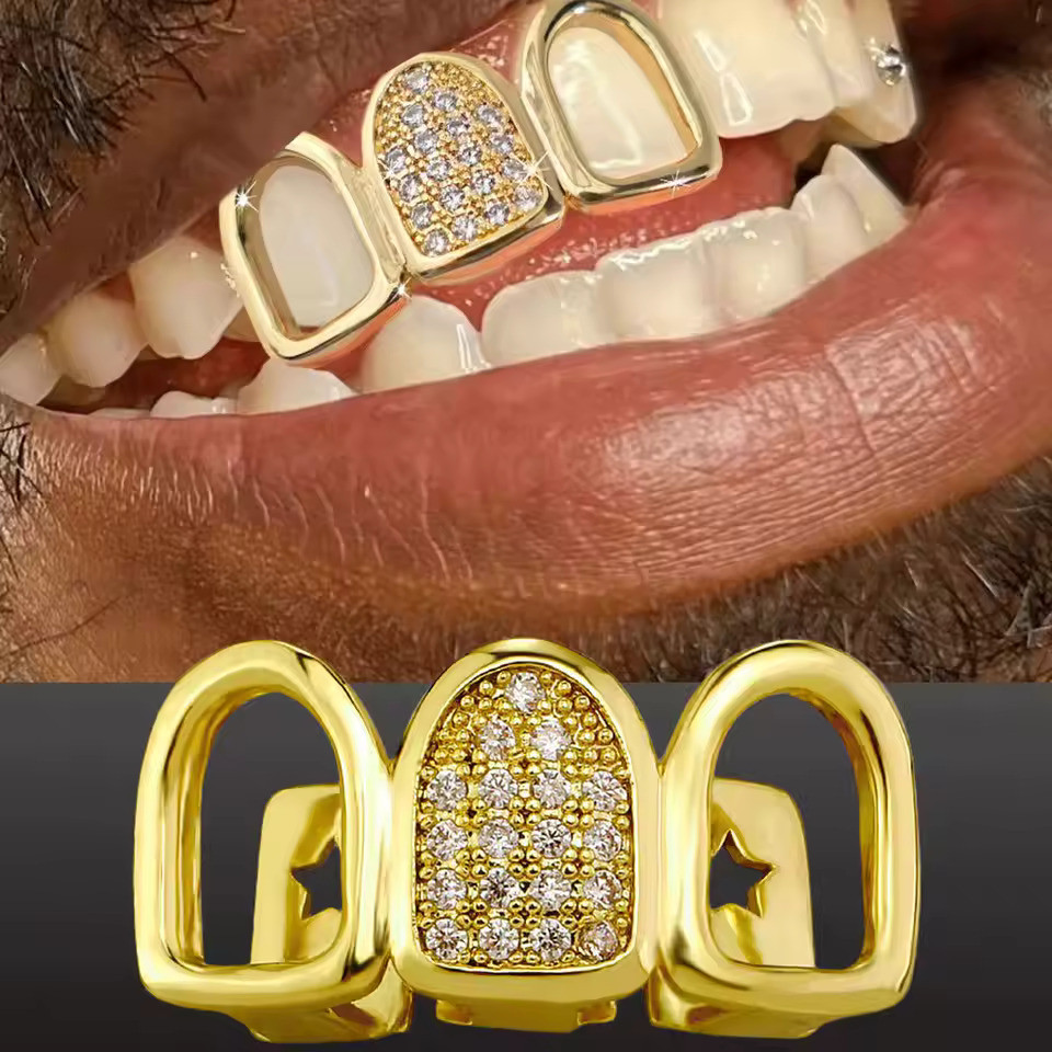 Street Fashion Loverboy Hat - TOPGRILLZ Hip Hop CZ Teeth Grillz