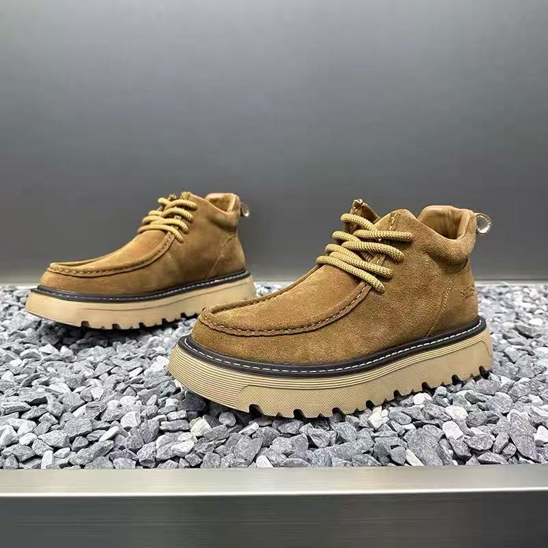 Street Fashion Walking - Autum Winter Men Platform Boots Designer