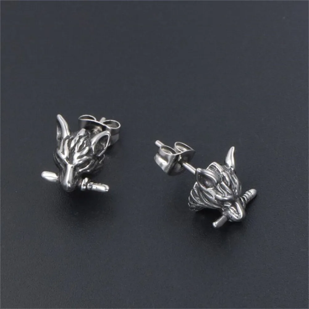 Street Fashion Earrings - Simple Creative Fashion Exquisite Wolf Head