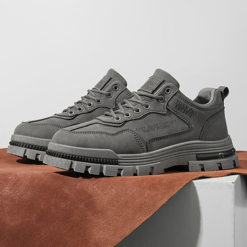 Street Fashion Walking - Men's Thick Sole Work Boots Non
