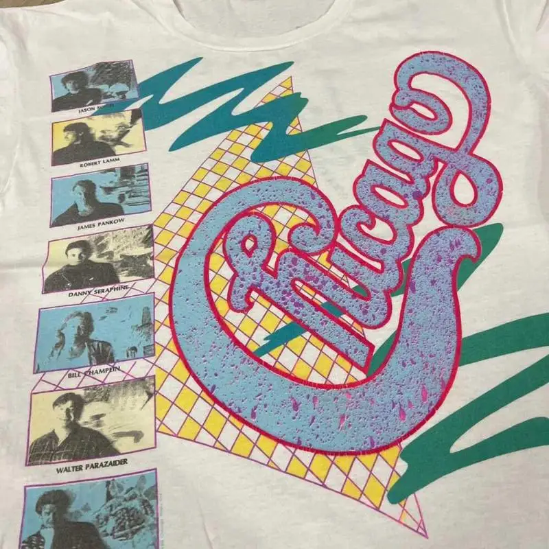 Street Fashion Chicago - Vtg 80S Chicago Band Short Sleeve