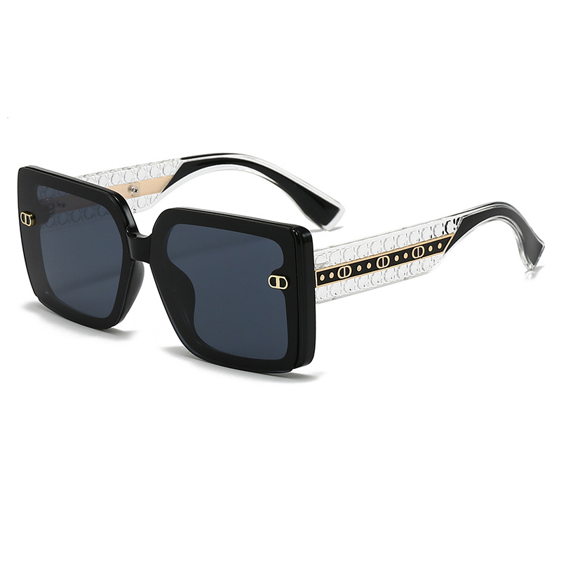 Street Fashion Glasses - Retro Minimalist Large Frame Fashion Glasses