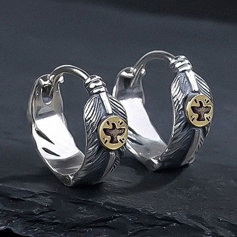 Men Click Earrings 316L Stainl - Street Fashion Earrings 评论和价格