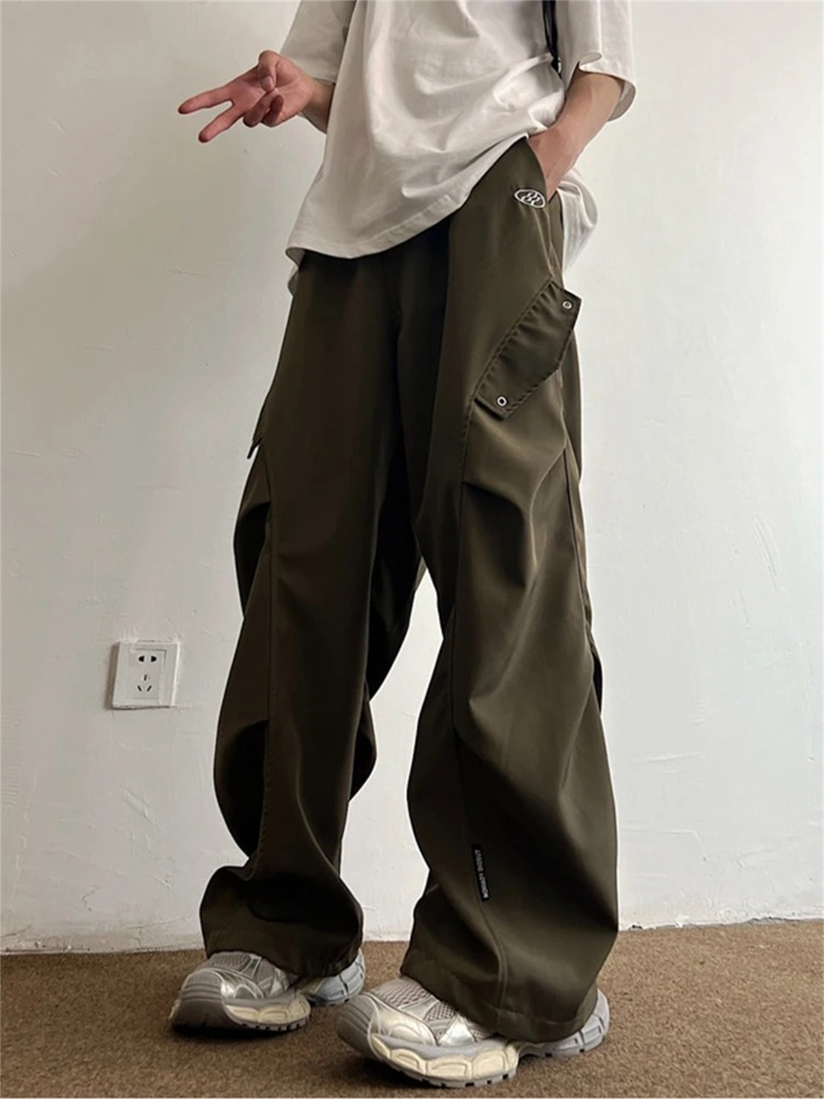 Black Cartoon Cargo Pants Men  - Cargo Pant Wide 评论和价格