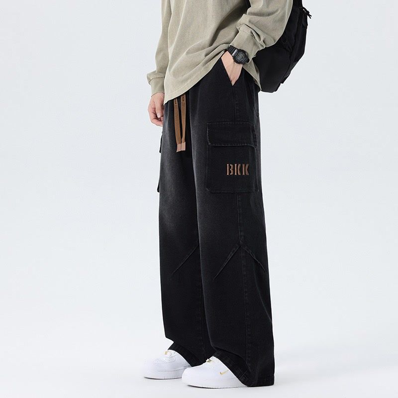 Men Wide Leg Cargo Jeans Vinta - Cargo Pant Wide 评论和价格