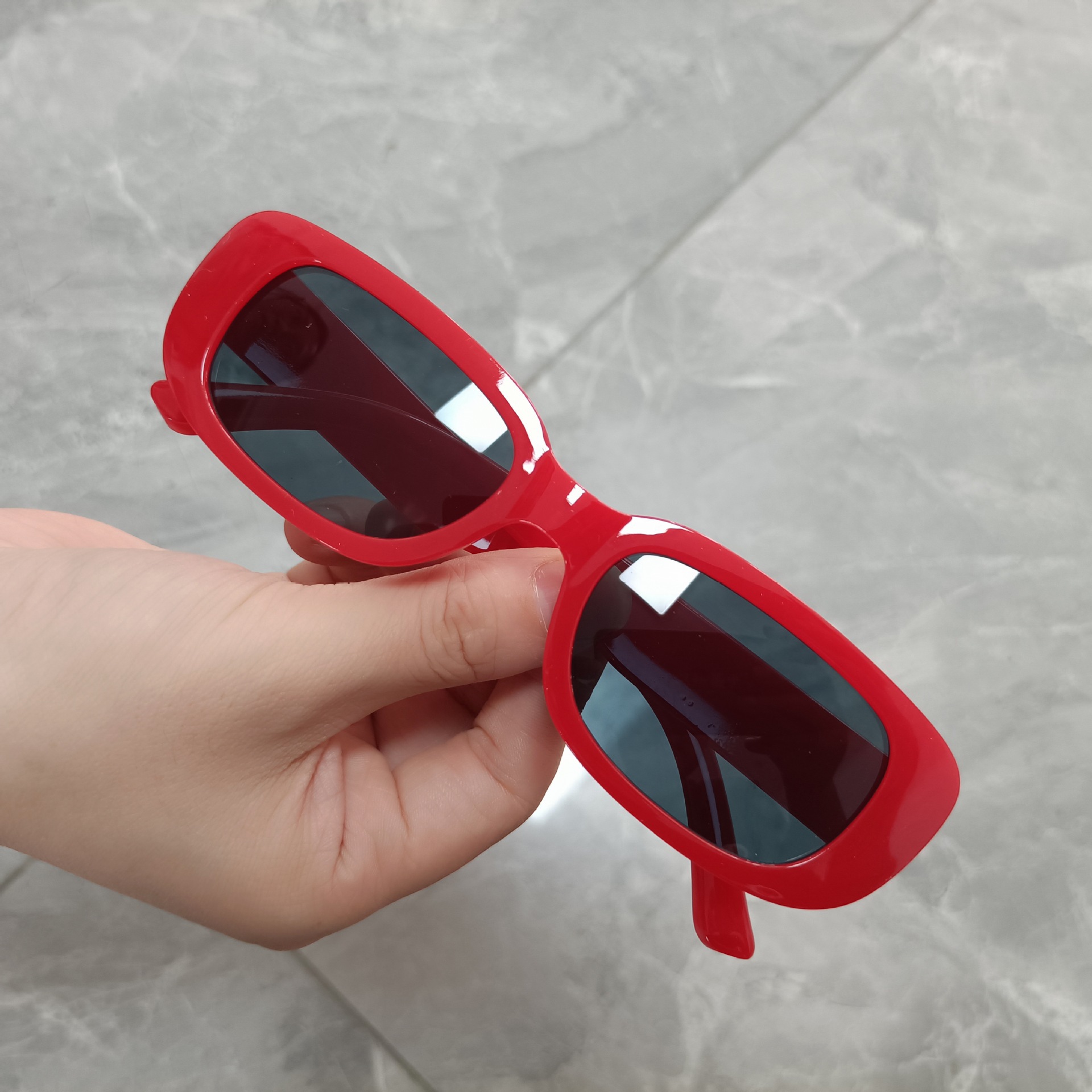 New Small Rectangle Sunglasses - Street Fashion Glasses 评论和价格