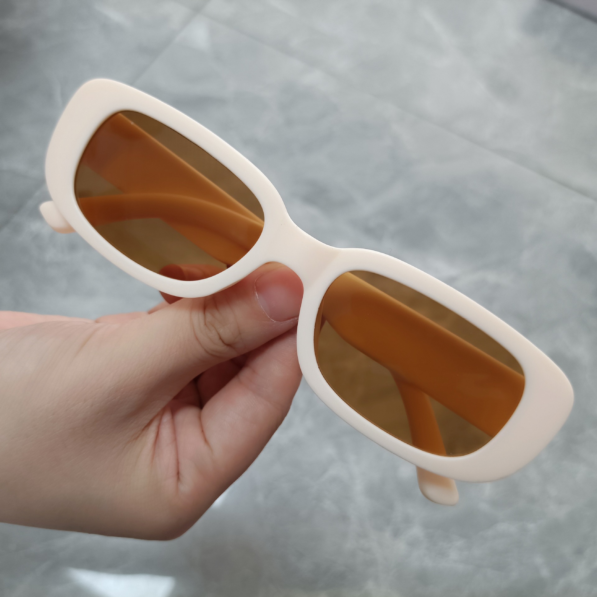 New Small Rectangle Sunglasses - Street Fashion Glasses 评论和价格