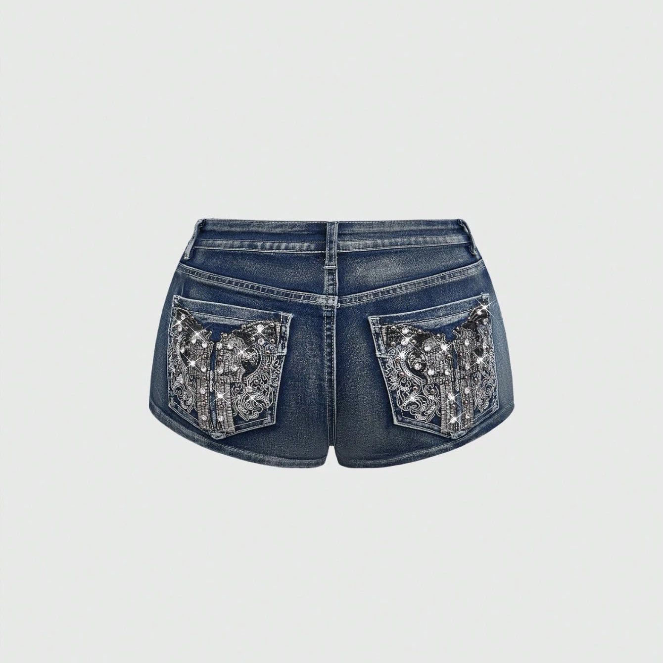 Summer Rhinestone Embroidered  - Street Fashion Hot 评论和价格