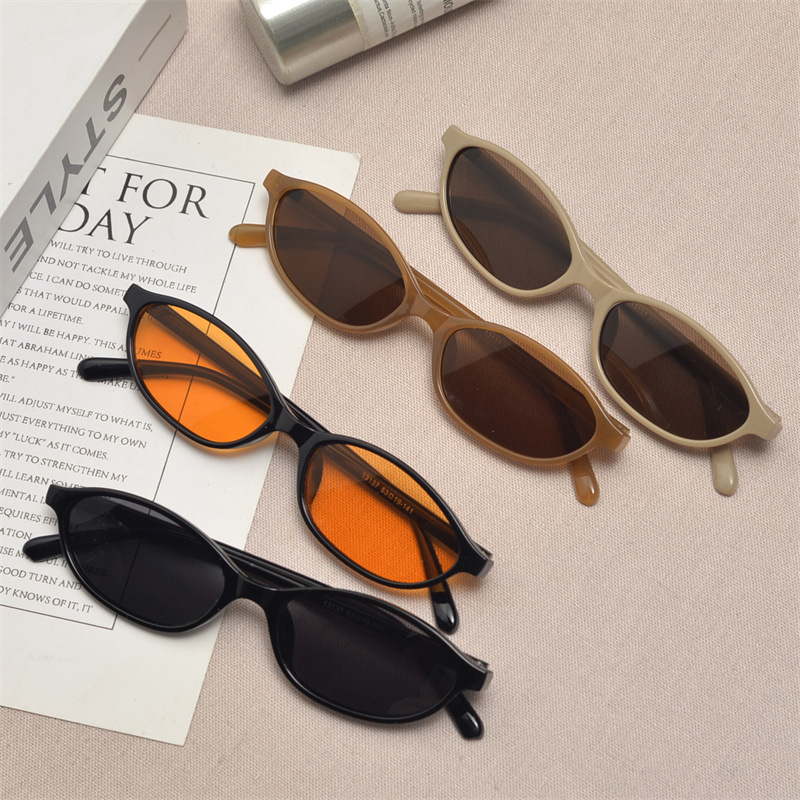 New Retro Oval Cat Eye Sunglas - Street Fashion Glasses 评论和价格