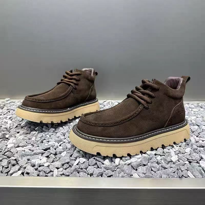 Autum Winter Men Platform Boot - Street Fashion Walking 评论和价格