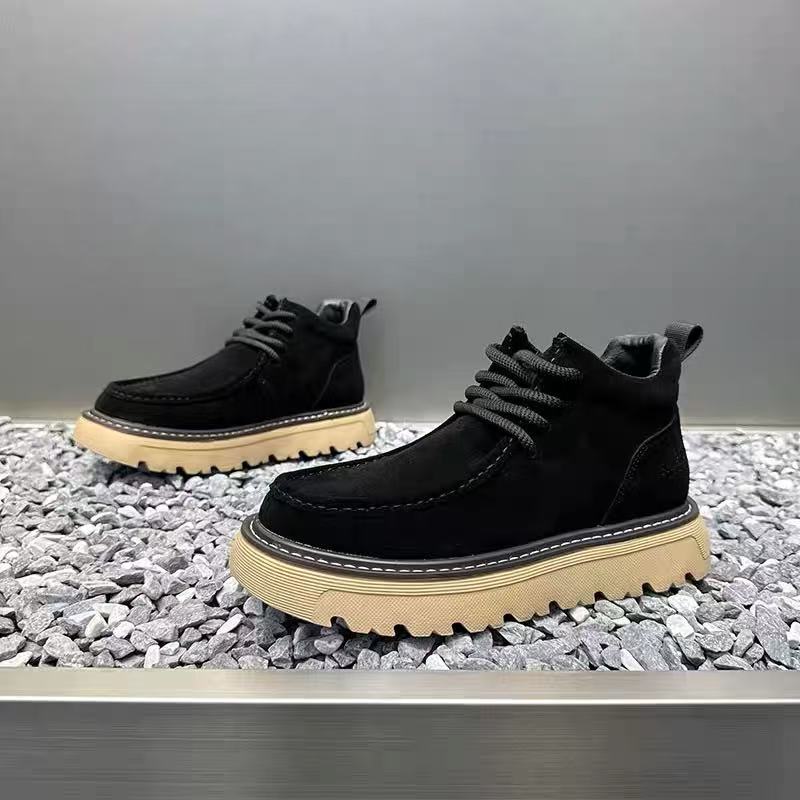 Autum Winter Men Platform Boot - Street Fashion Walking 评论和价格
