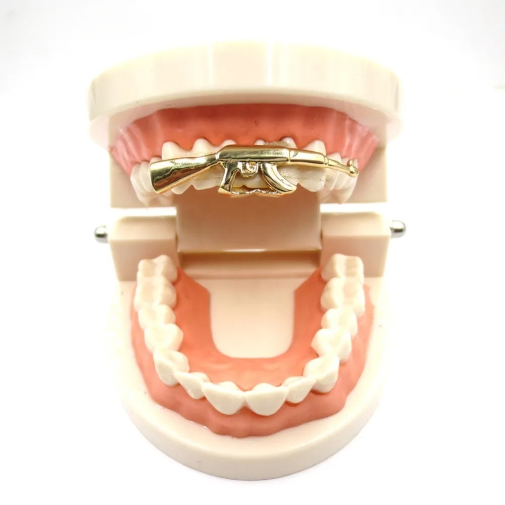 Teeth For Men Women Rock AK47  - Street Fashion Loverboy Hat 评论和价格