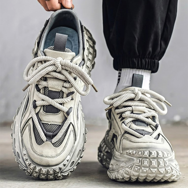 Big Size Men Mesh Chunky Dad S - Street Fashion Walking 评论和价格