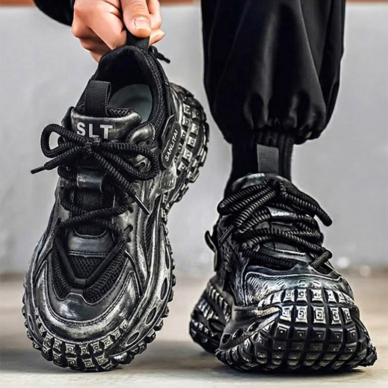 Big Size Men Mesh Chunky Dad S - Street Fashion Walking 评论和价格