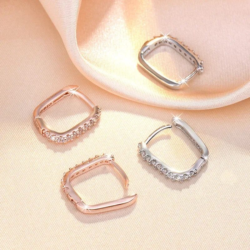 High-quality 925 Sterling Silv - Street Fashion Earrings 评论和价格