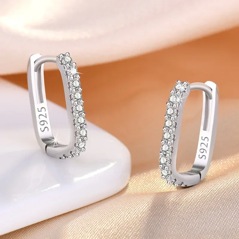 High-quality 925 Sterling Silv - Street Fashion Earrings 评论和价格