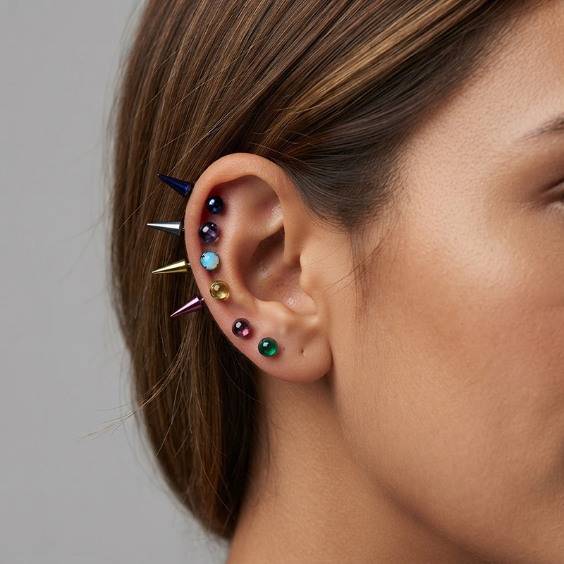INS Style Unique Double Street - Street Fashion Earrings 评论和价格