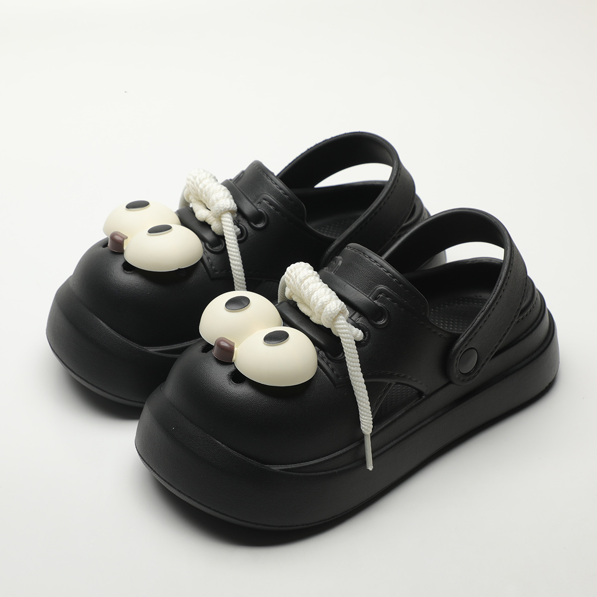 Cute DIY Big Eyes Fashion Clog - Street Fashion Walking 评论和价格