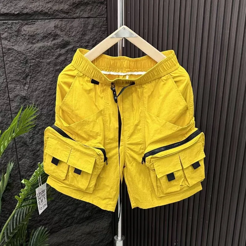 Solid Mens Cargo Shorts Loose  - Cargo Pant Wide 评论和价格