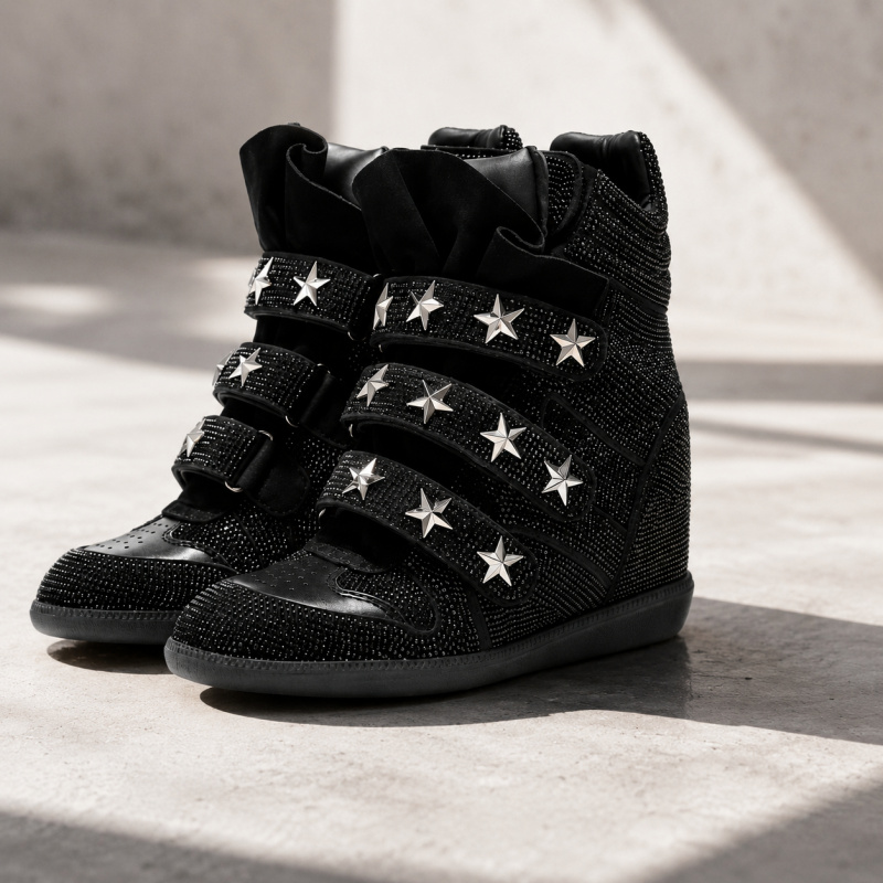 Women’s Rhinestone Ankle Boots - Street Fashion Walking 评论和价格