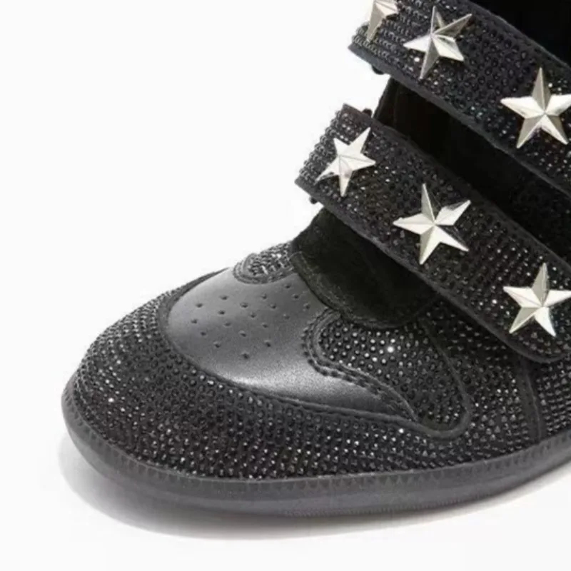 Women’s Rhinestone Ankle Boots - Street Fashion Walking 评论和价格