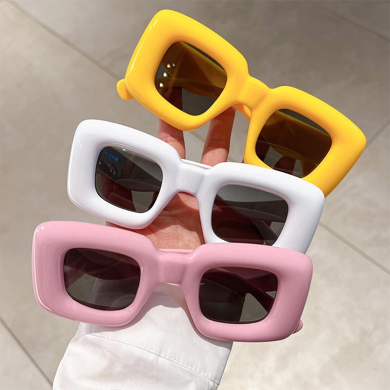 New Women Square Sunglasses Fe - Street Fashion Glasses 评论和价格