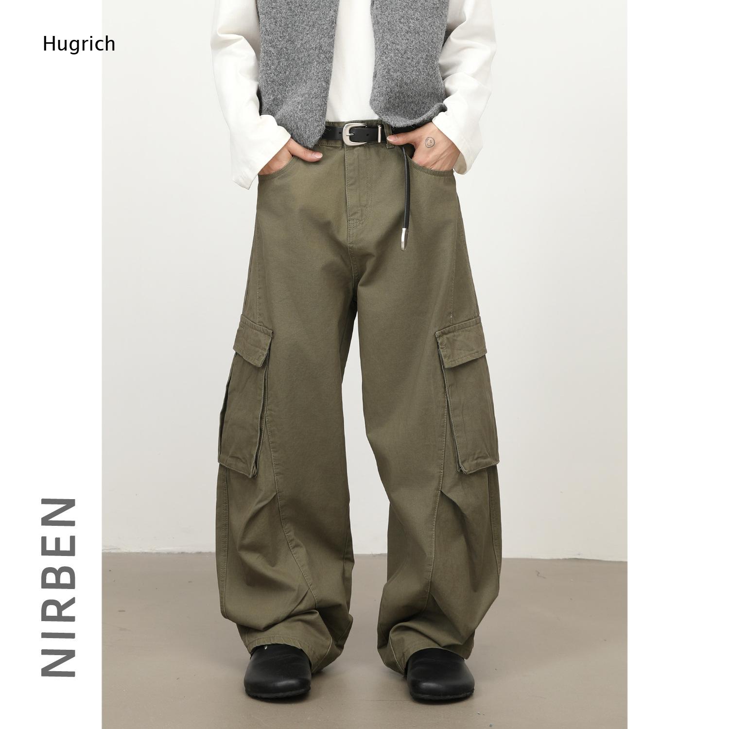 Men Army Green Big Flap Side P - Cargo Pant Wide 评论和价格