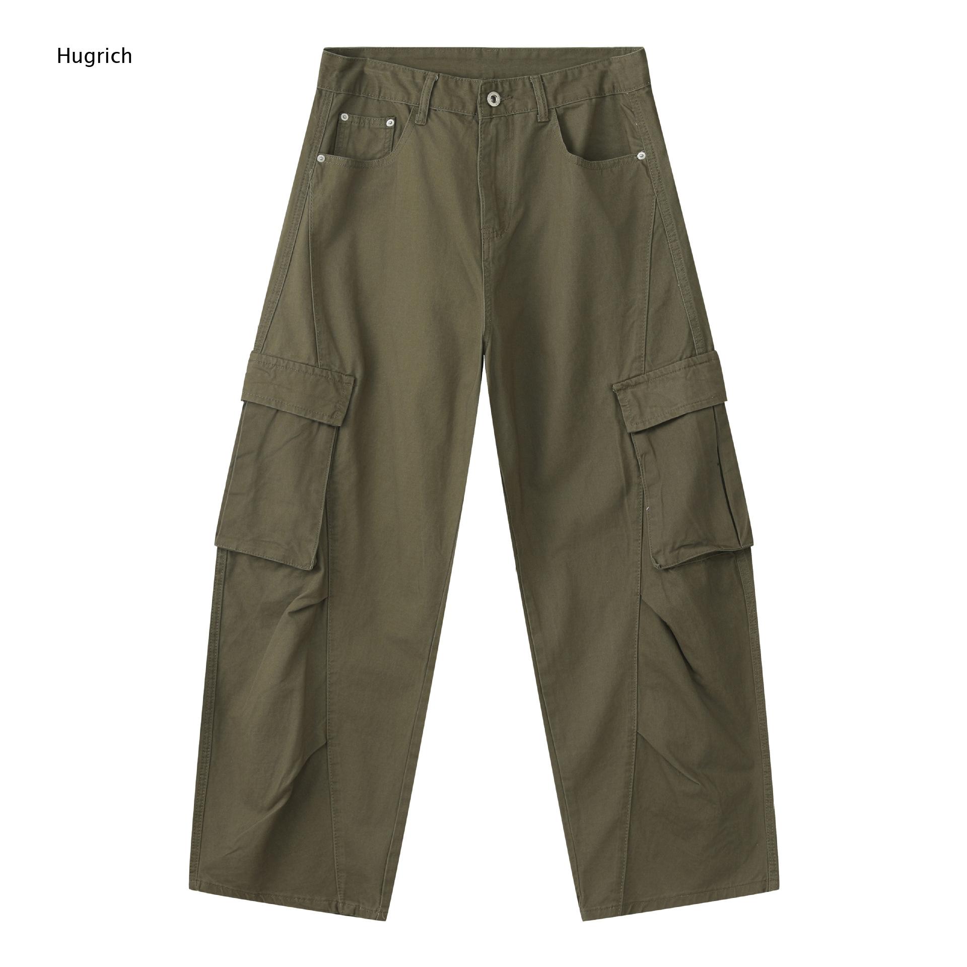 Men Army Green Big Flap Side P - Cargo Pant Wide 评论和价格