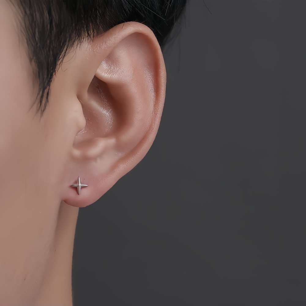Simple Cross Stars Men Alloy S - Street Fashion Earrings 评论和价格