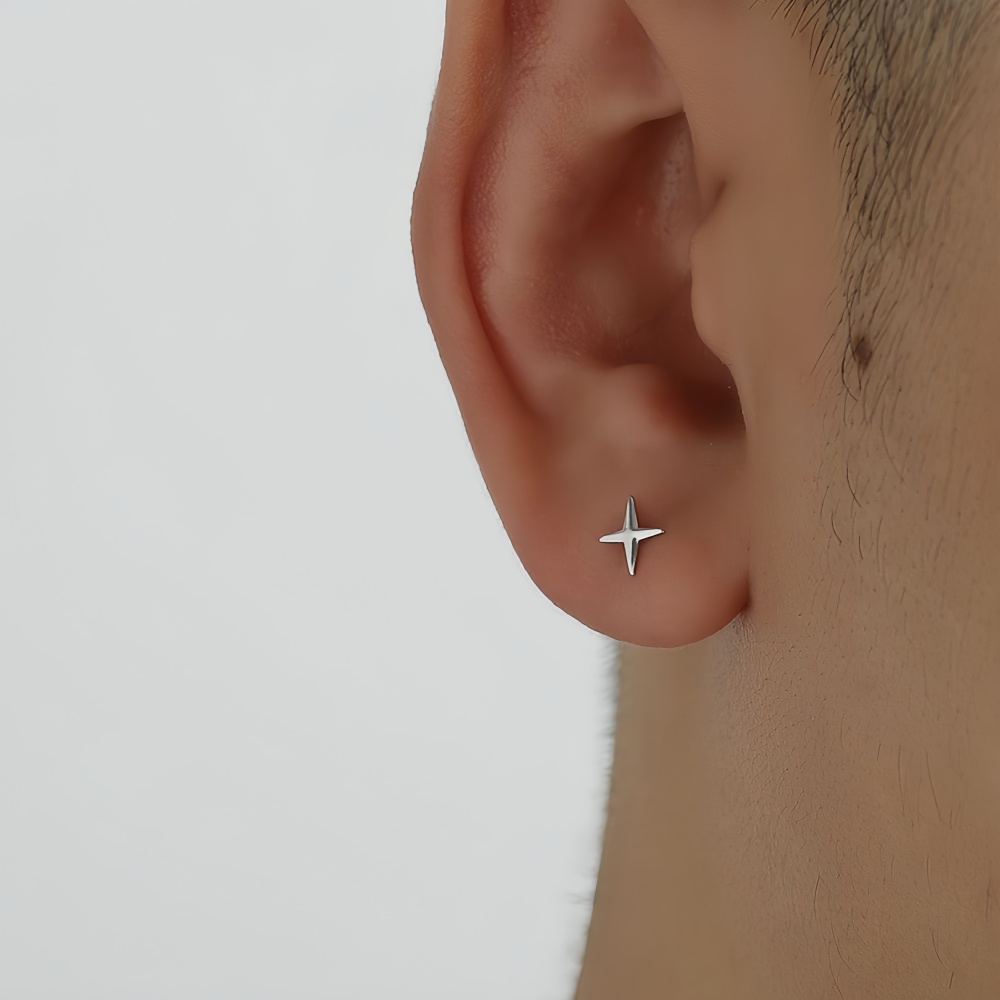 Simple Cross Stars Men Alloy S - Street Fashion Earrings 评论和价格