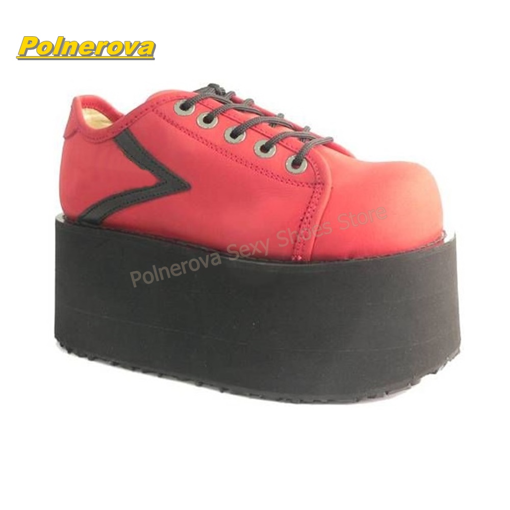 Hot Pink Rainbow Laces Platfor - Street Fashion Hot 评论和价格