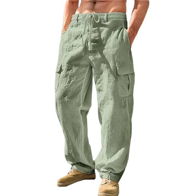 NEW-Men's Drawstring Waist Wid - Cargo Pant Wide 评论和价格