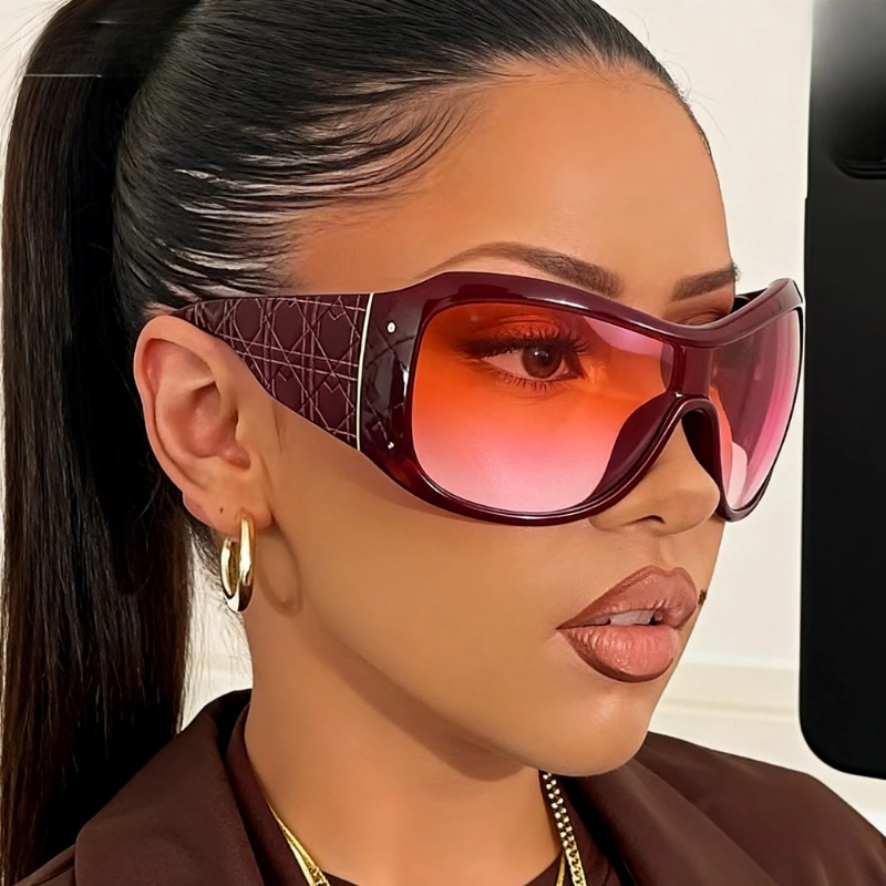 One Piece Oversized Y2K Sungla - Street Fashion Glasses 评论和价格