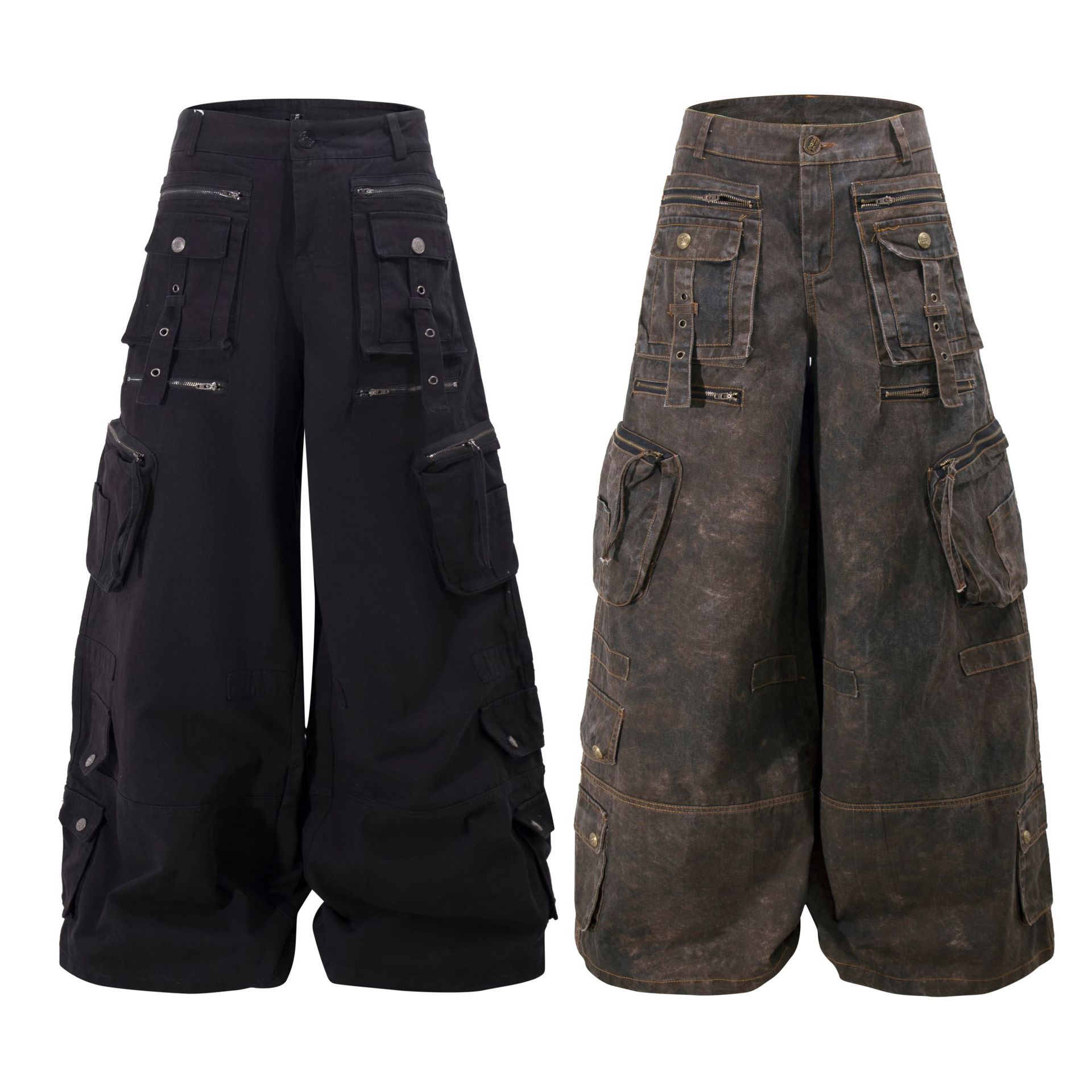 Grunge Techwear Wide Leg Cargo - Cargo Pant Wide 评论和价格