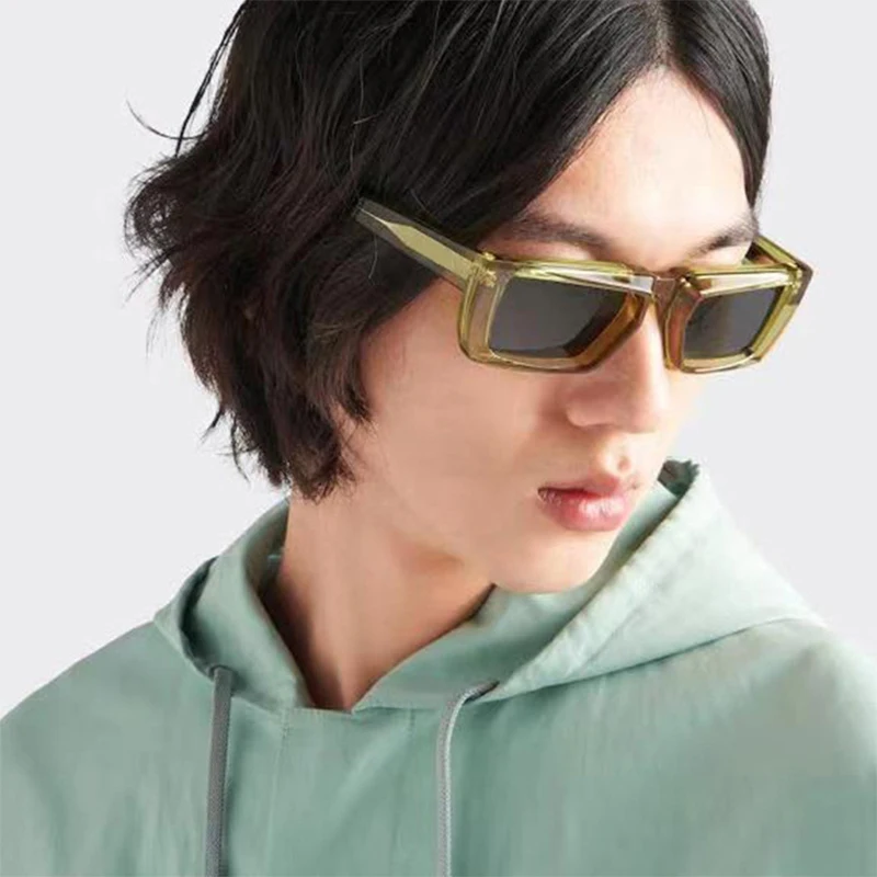 New Rectangle Sunglasses for M - Street Fashion Glasses 评论和价格