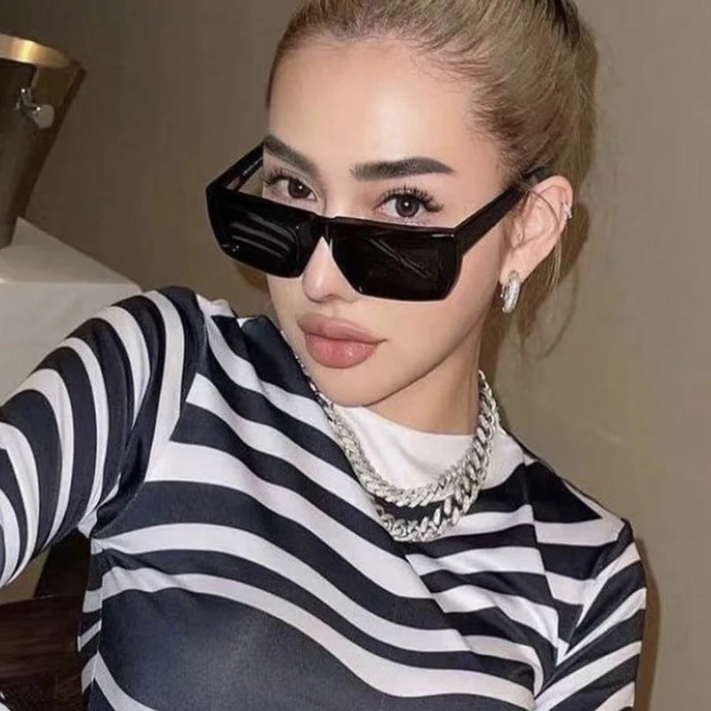 New Rectangle Sunglasses for M - Street Fashion Glasses 评论和价格