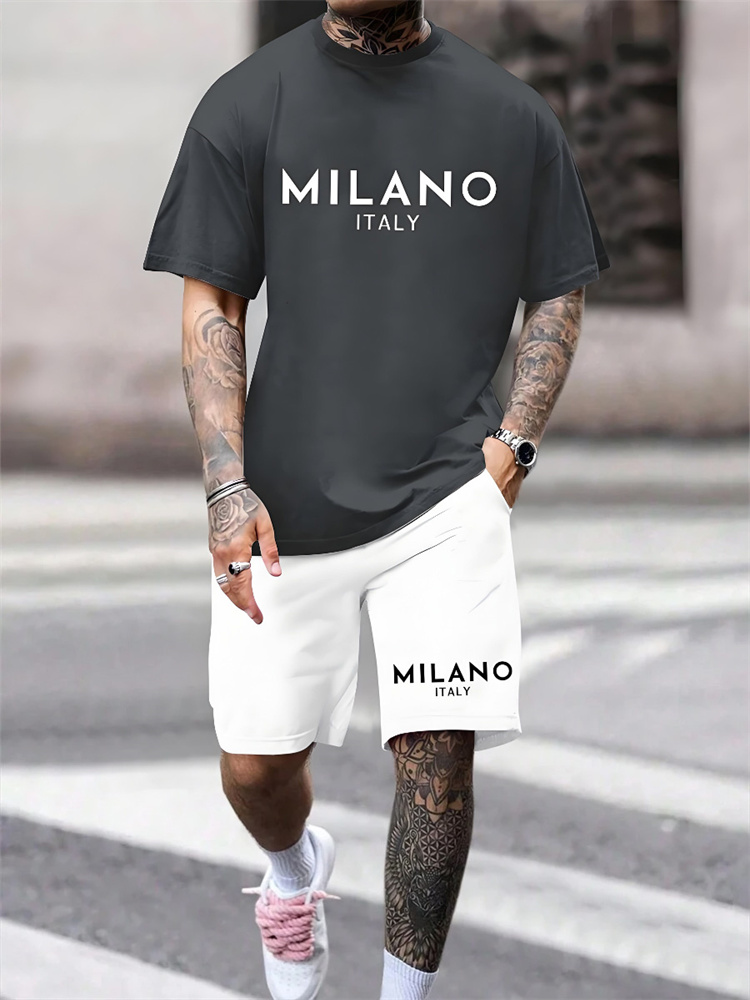 Two-piece Milano Print Men's S - Street Fashion Milano 评论和价格