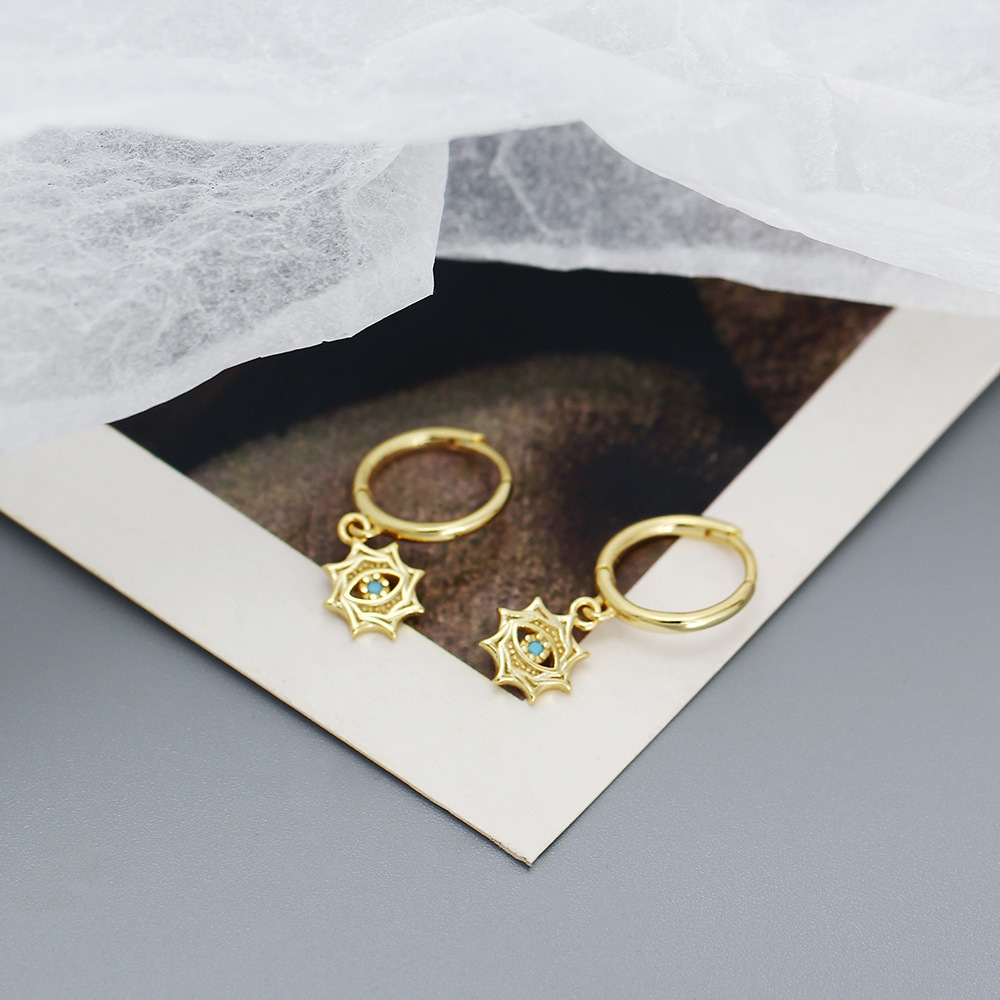 925 Sterling Silver Needle Ret - Street Fashion Earrings 评论和价格