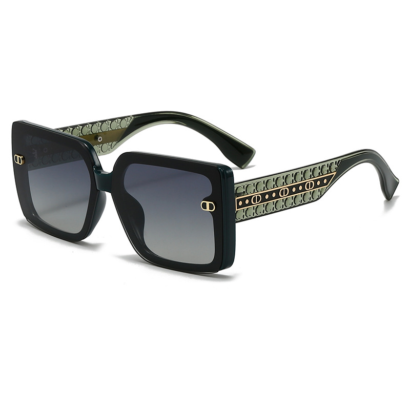 Retro Minimalist Large Frame F - Street Fashion Glasses 评论和价格