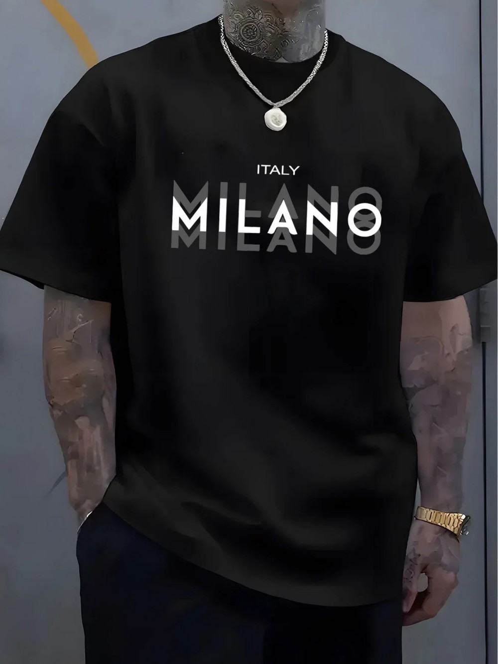 MILANO Letter-print Men Women  - Street Fashion Milano 评论和价格