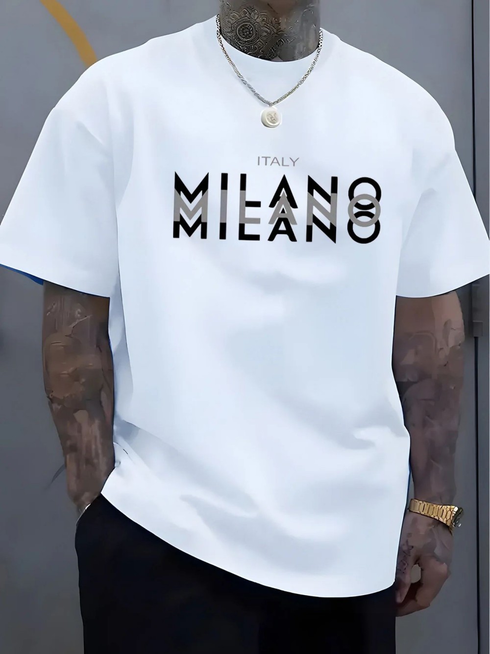 MILANO Letter-print Men Women  - Street Fashion Milano 评论和价格