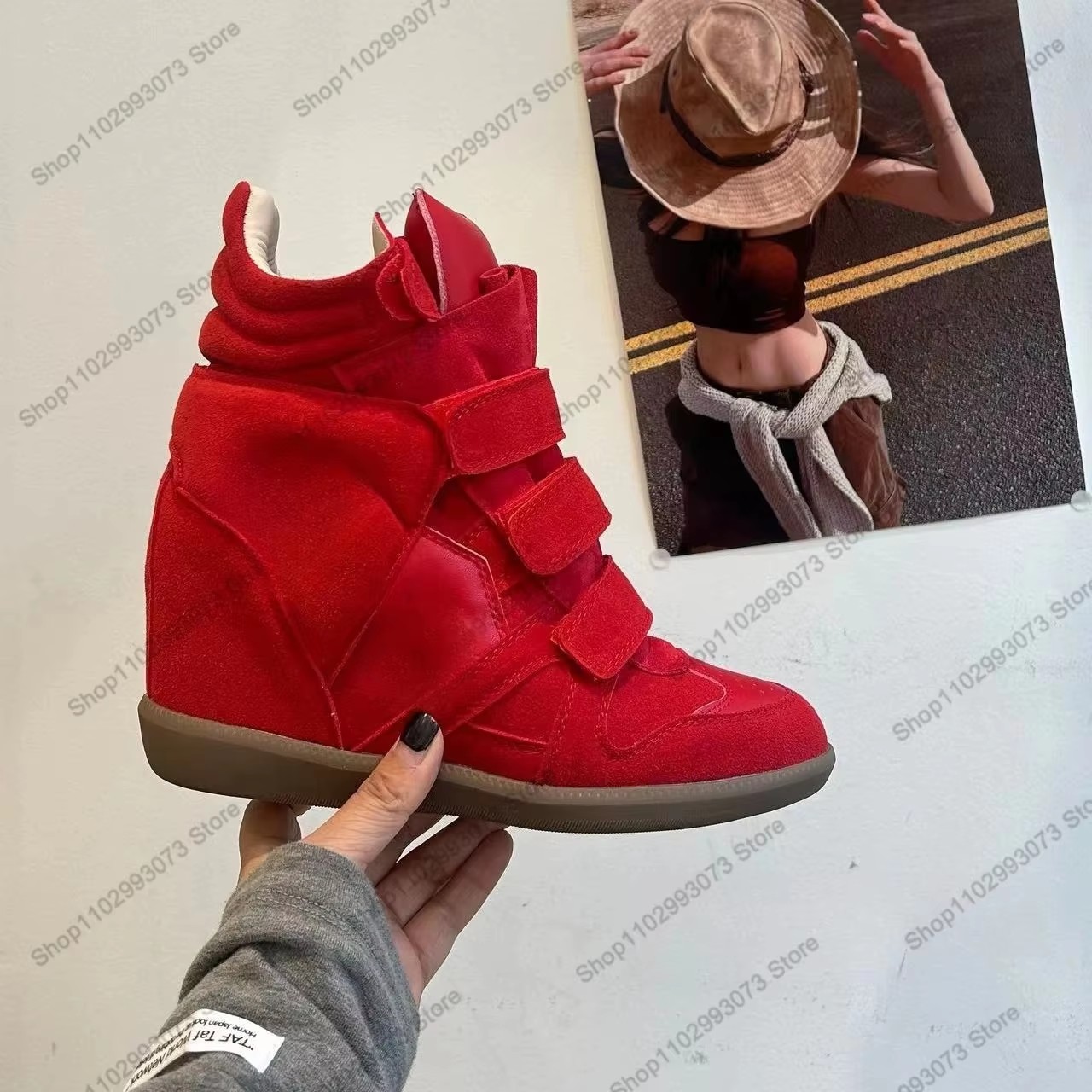 Women Hidden Wedge Heel High‑T - Street Fashion Walking 评论和价格