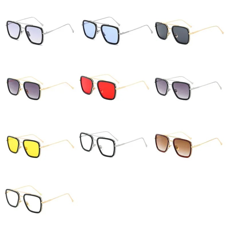 Steam Punk Tony Stark Sunglass - Street Fashion Glasses 评论和价格