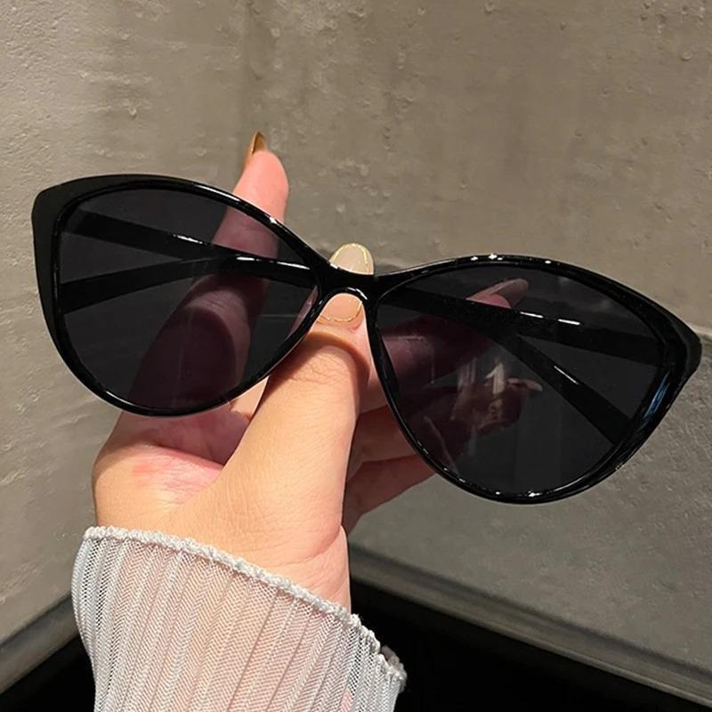 1Pc Retro Frame Cat Eye Sungla - Street Fashion Glasses 评论和价格
